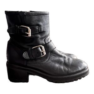 STEVE MADDEN Size 9.5M black motorcycle boots